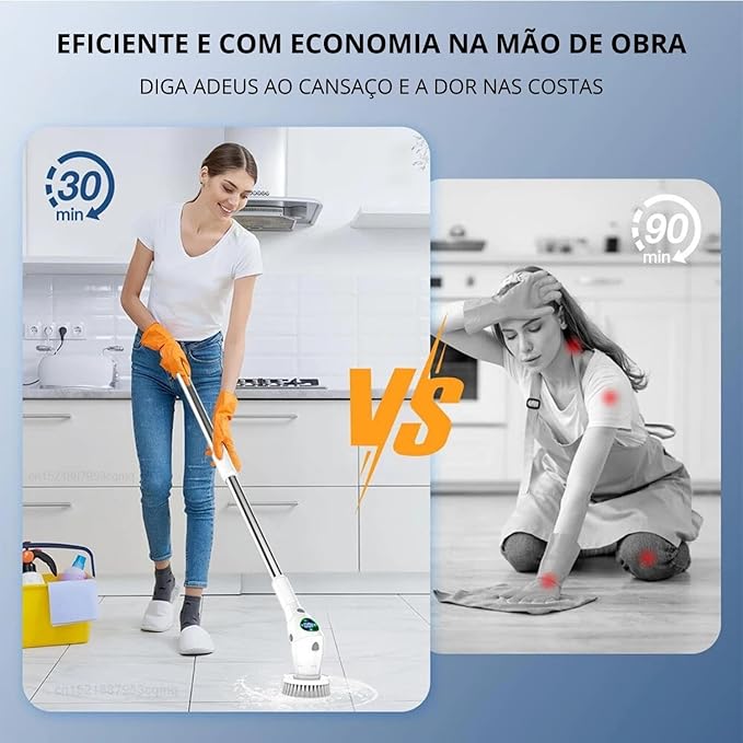 8-in-1 Electric Cleaning Brush: The Revolution in Cleaning Your Home!