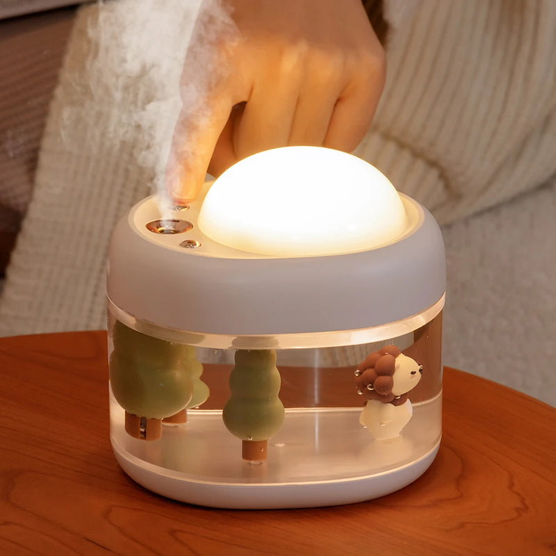 2-in-1 Portable Humidifier and Projector Light – Perfect for Kids’ Bedrooms