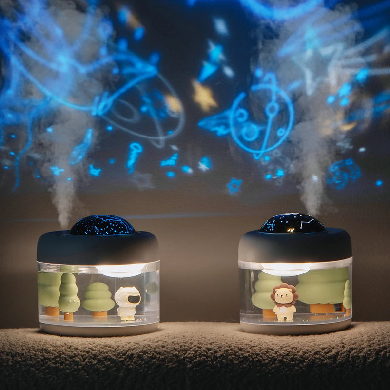 2-in-1 Portable Humidifier and Projector Light – Perfect for Kids’ Bedrooms