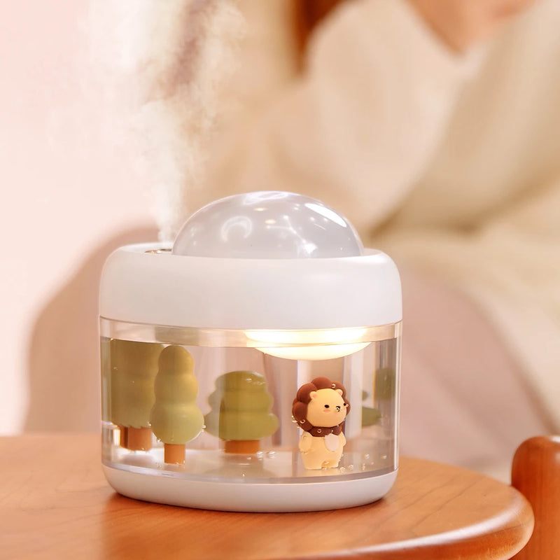 2-in-1 Portable Humidifier and Projector Light – Perfect for Kids’ Bedrooms