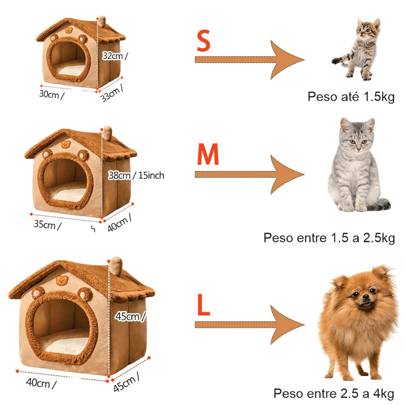 Washable Folding House for Small Dogs and Cats.