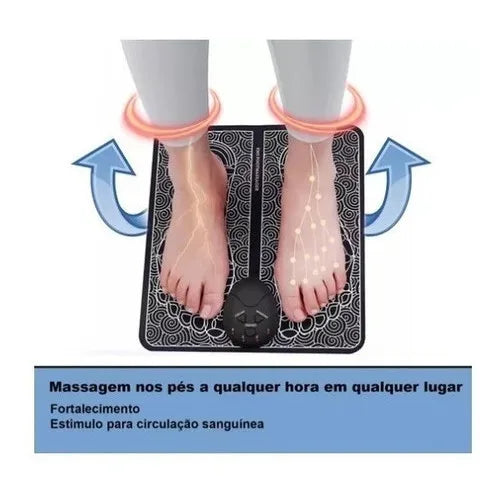 Relaxe e Revitalize: Tapete de Massagem Elétrico para Pés e Pernas!