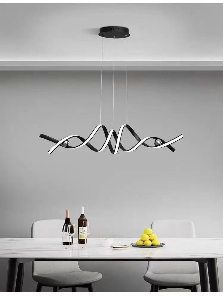 Elegância e Estilo: Lustre Pendente de LED para Sala de Jantar, Sala de Estar ou Cozinha – Iluminação Moderna e Sofisticada