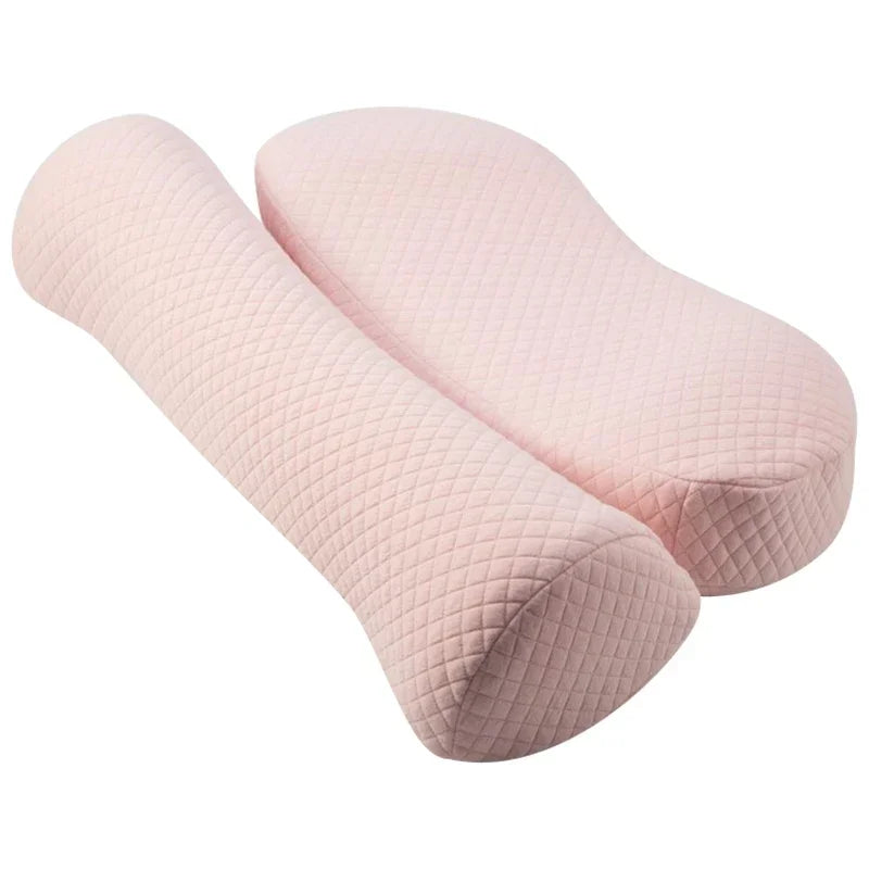 Travesseiro Cervical de Espuma Viscoelástica: Tecido Tricotado, Núcleo de Cubos de Água e Design Ergonômico para Cuidados com a Saúde