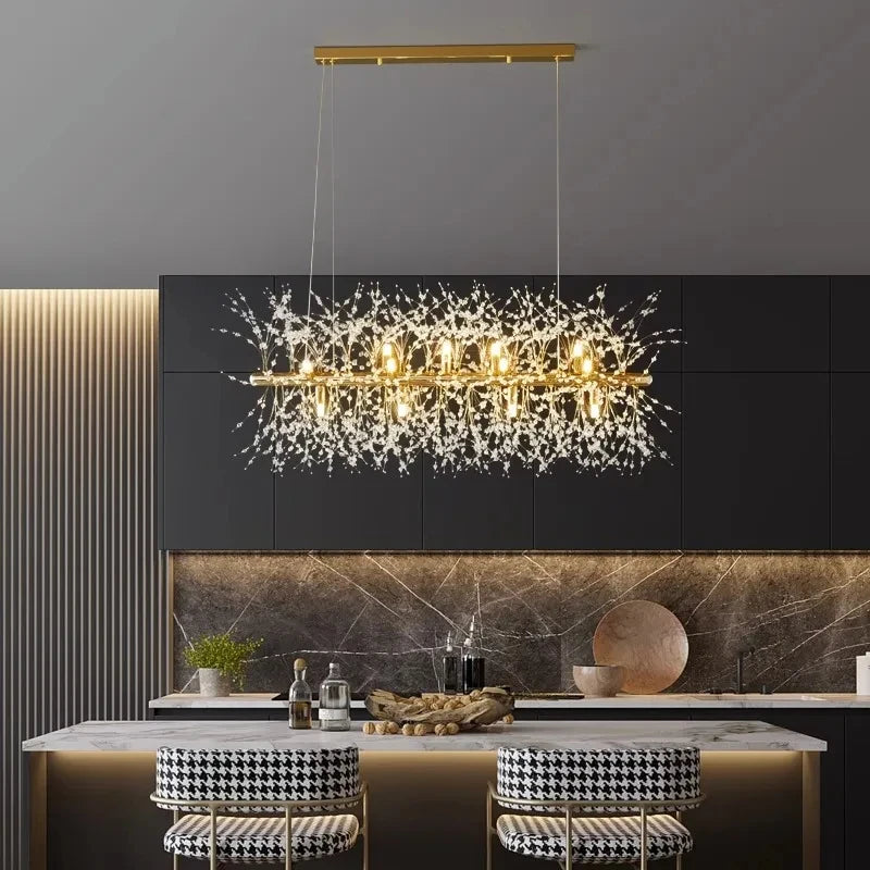 Transforme Seu Ambiente: Lustre Pendente de LED para Sala, Quarto ou Sala de Jantar – Decoração Elegante e Iluminação Sofisticada