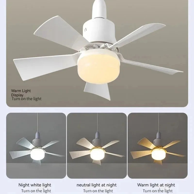 Troque sua Lampada Comum pelo Ventilador de Teto LED com Luz e Controle Remoto