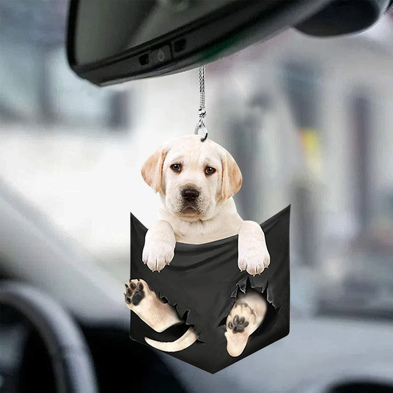 Charming Decoration: Mini Puppy for Your Car!