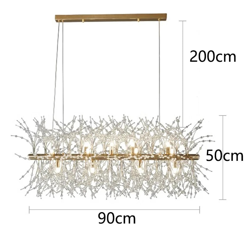 Transforme Seu Ambiente: Lustre Pendente de LED para Sala, Quarto ou Sala de Jantar – Decoração Elegante e Iluminação Sofisticada