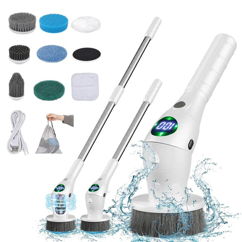 8-in-1 Electric Cleaning Brush: The Revolution in Cleaning Your Home!