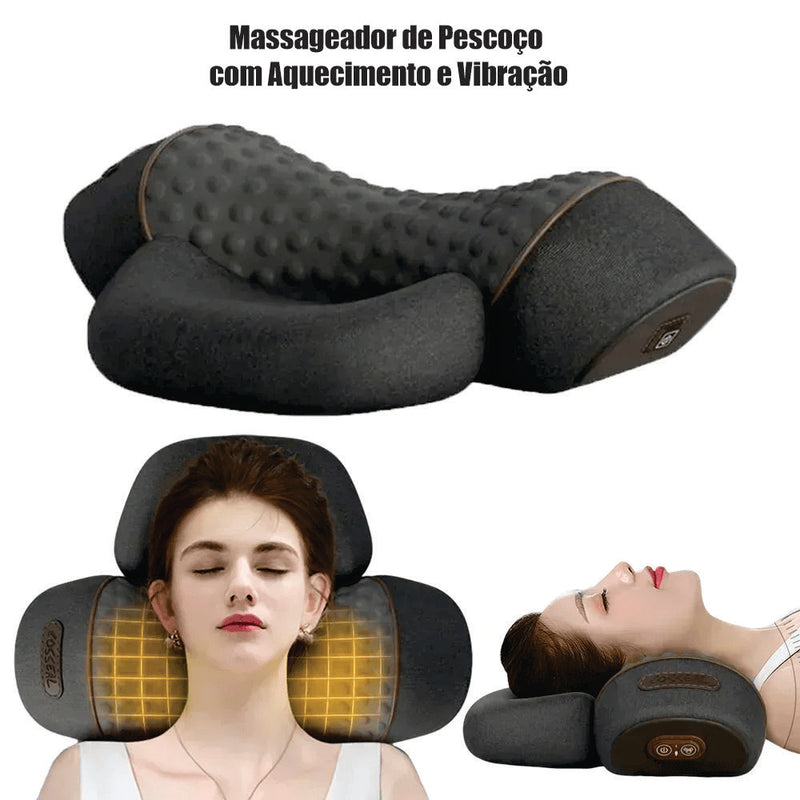 Instant Relief: Neck Massage Pillow with Heat and Vibration for Total Relaxation