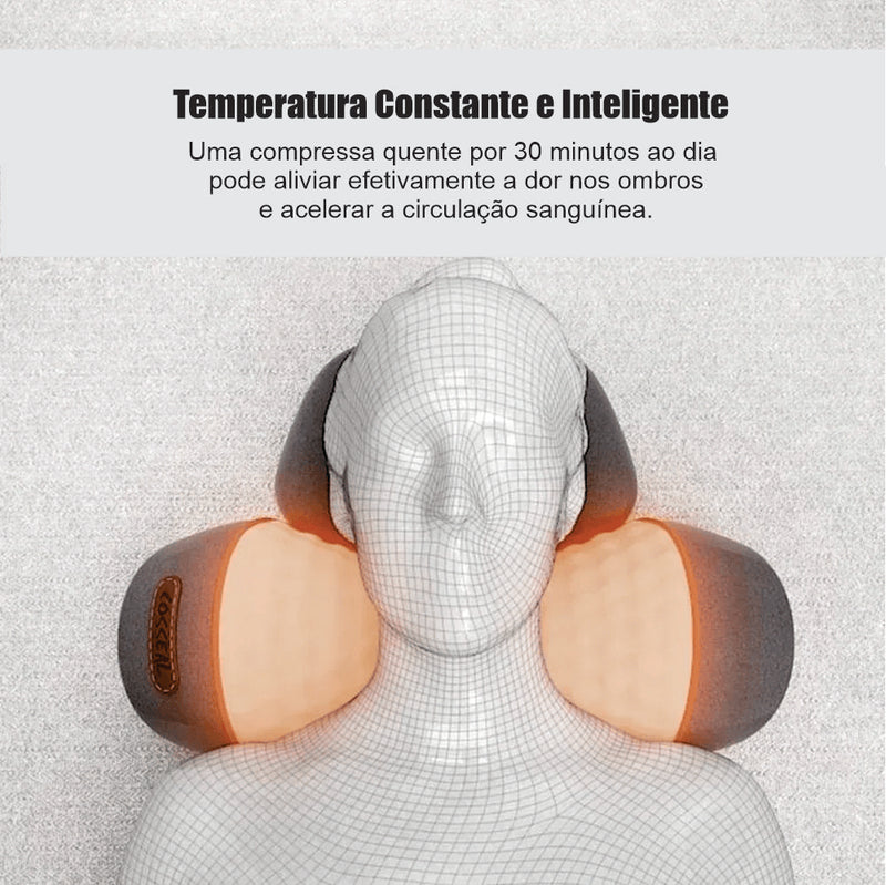 Instant Relief: Neck Massage Pillow with Heat and Vibration for Total Relaxation