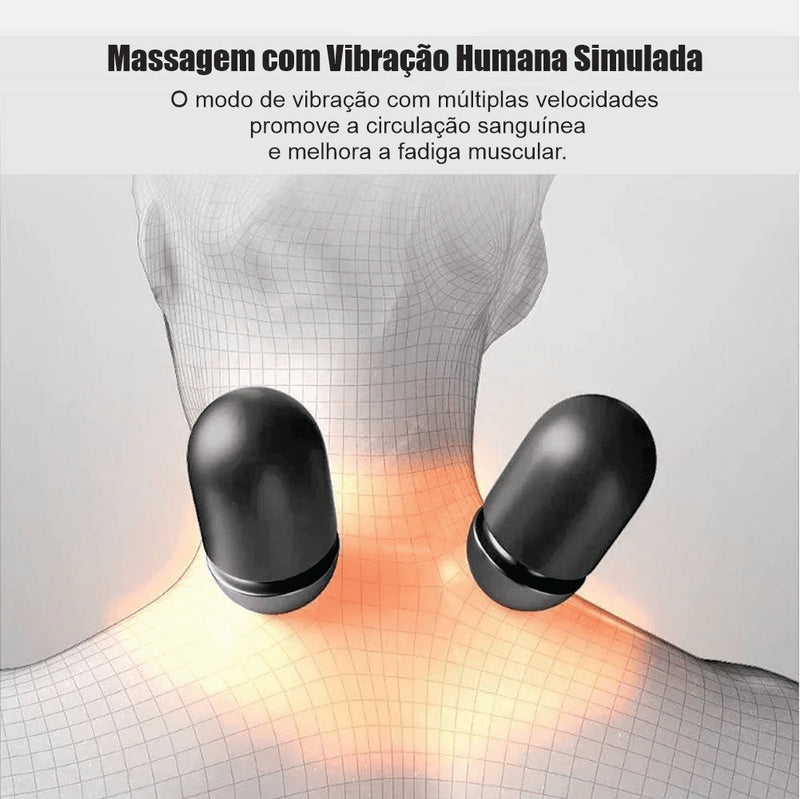 Instant Relief: Neck Massage Pillow with Heat and Vibration for Total Relaxation