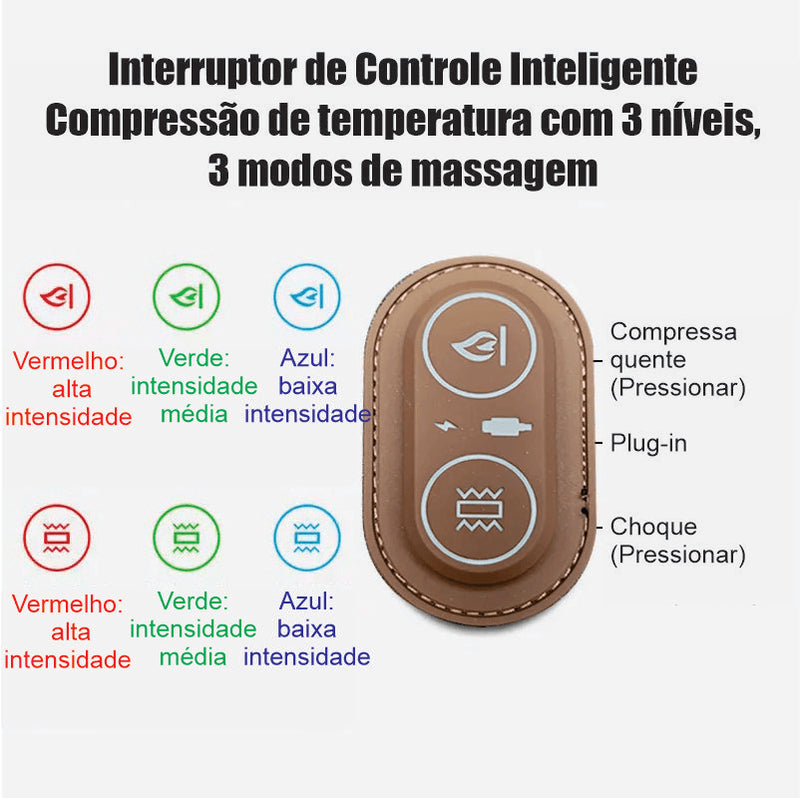 Back Pain Relief: Heating Massage Pillow with Lumbar Support